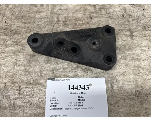 Brackets, Misc. PACCAR 1828543 West Side Truck Parts