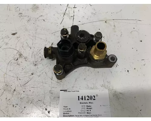 Brackets, Misc. PACCAR 1889326 West Side Truck Parts