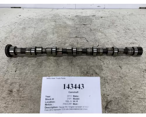 Camshaft PACCAR 3979506 West Side Truck Parts