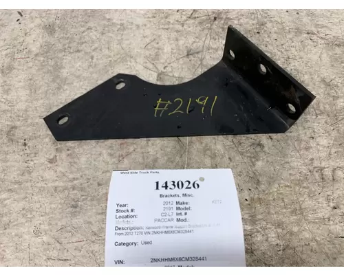 Brackets, Misc. PACCAR A11-6127 West Side Truck Parts