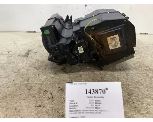 Heater Assembly PACCAR F31-1209 West Side Truck Parts