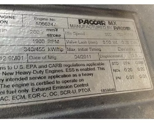 Paccar MX13 Engine Assembly