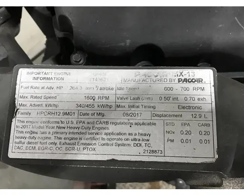 Paccar MX13 Engine Assembly