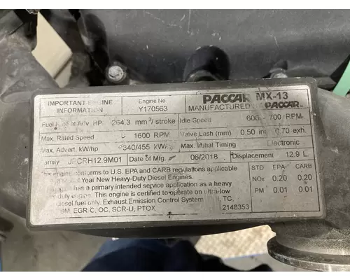 Paccar MX13 Engine Assembly