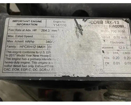 Paccar MX13 Engine Assembly