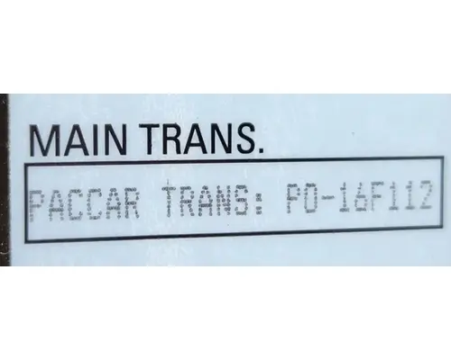 Paccar Other Transmission Assembly