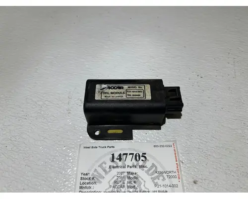 Electrical Parts, Misc. PACCAR P21-1014-002 West Side Truck Parts