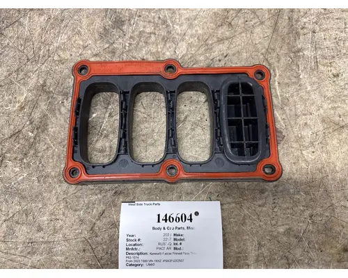 Body Parts, Misc. PACCAR P62-1014 West Side Truck Parts