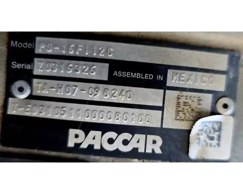 Paccar PO-16F112C Transmission Assembly