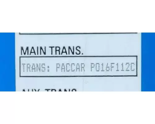 Paccar PO-16F112C Transmission Assembly