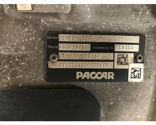 Paccar PO-16F112C Transmission