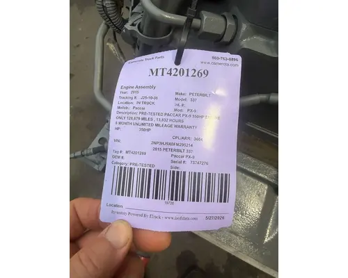 Paccar PX-9 Engine Assembly