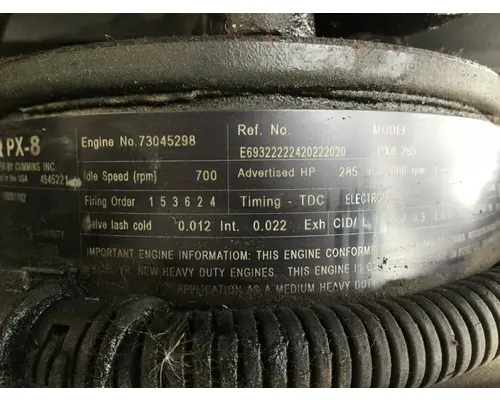 Paccar PX8 Engine Assembly