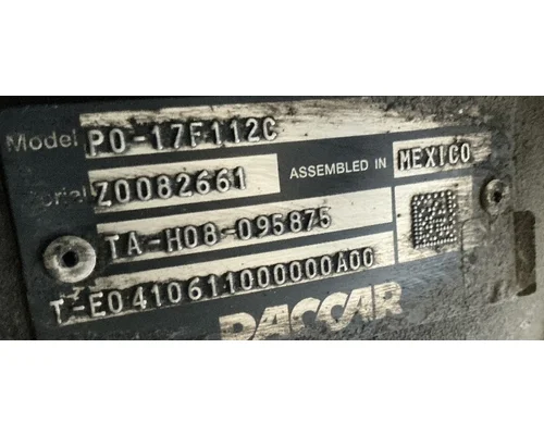 Transmission Assembly PACCAR PO-17F112C GECO - Fresno