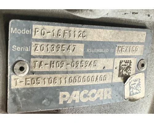 Transmission Assembly PACCAR PO-18F112C GECO - Dinuba