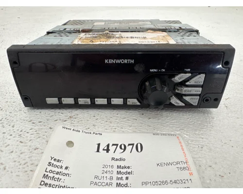 Radio PACCAR PP105266-5403211 West Side Truck Parts