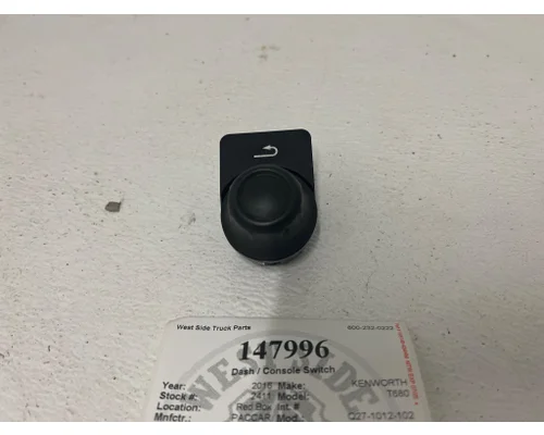 Dash / Console Switch PACCAR Q27-1012-102 West Side Truck Parts