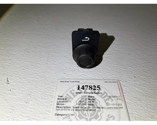 Dash / Console Switch PACCAR Q27-1012-202 West Side Truck Parts