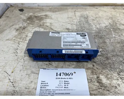 ECM (Brake & ABS) PACCAR Q27-6040-1401 West Side Truck Parts