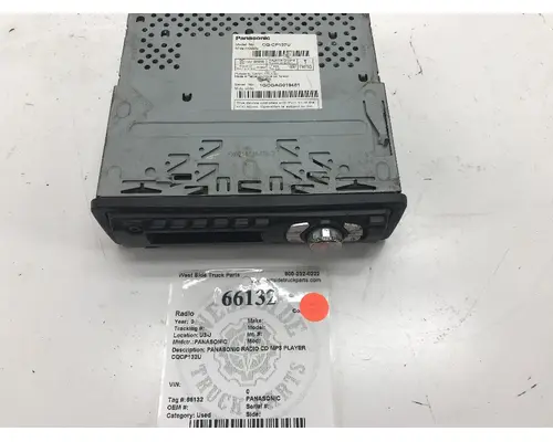 Radio PANASONIC  West Side Truck Parts