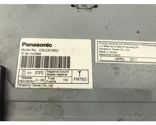 Panasonic CQ-CX160U Radio