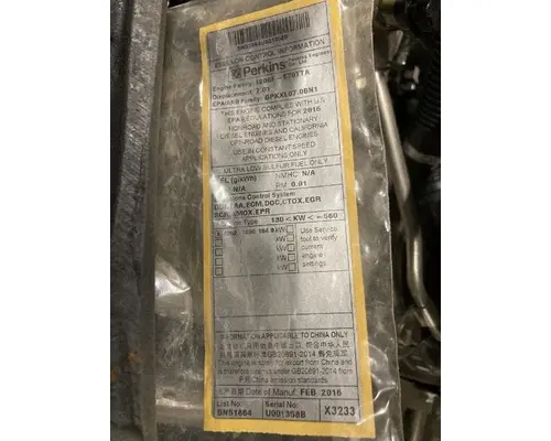 Perkins 1206F-E70TTA Engine Assembly