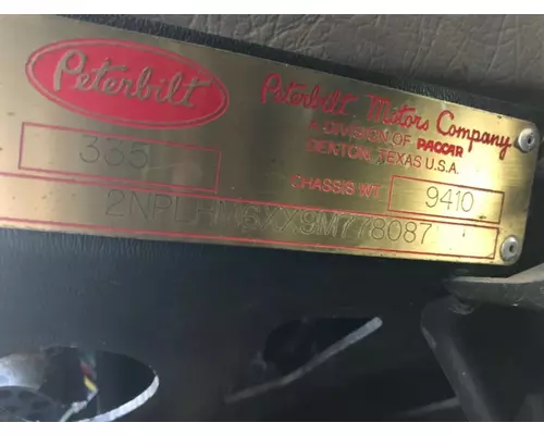 Peterbilt 335 Miscellaneous Parts
