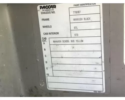 Peterbilt 335 Miscellaneous Parts