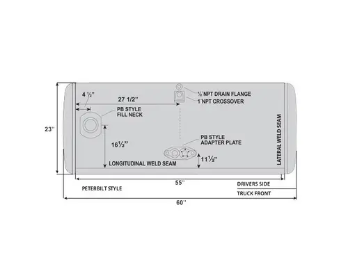 Fuel Tank PETERBILT 352 LKQ Wholesale Truck Parts