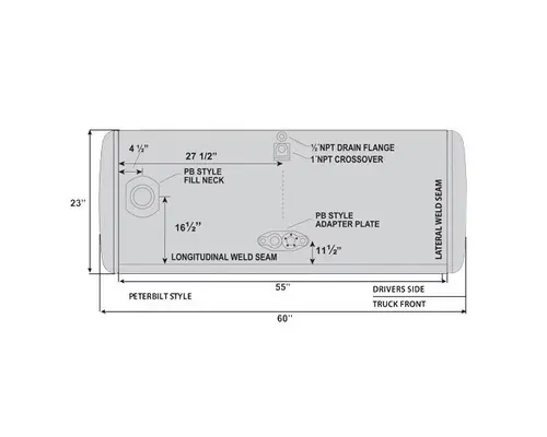 Fuel Tank PETERBILT 352 LKQ KC Truck Parts - Inland Empire