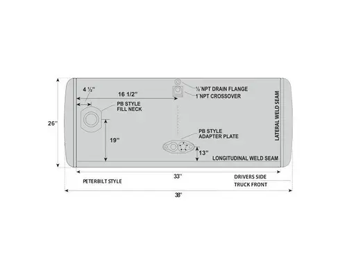 Fuel Tank PETERBILT 352 LKQ Thompson Motors - Wykoff