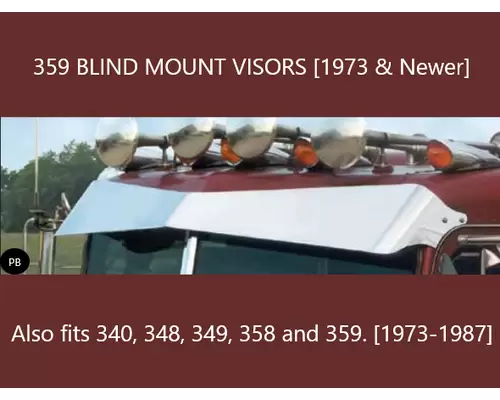 Sun Visor (External) PETERBILT 359 LKQ Western Truck Parts