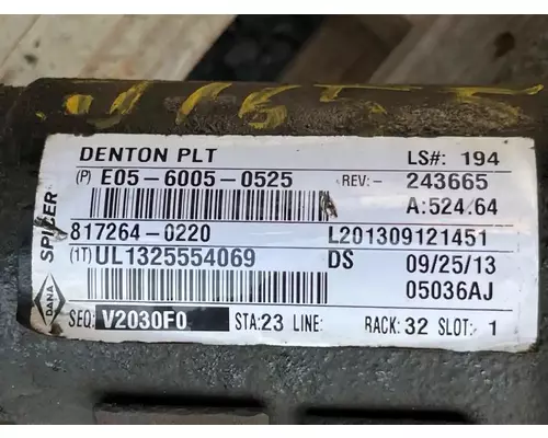 Peterbilt 365 Drive Shaft, Front