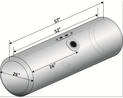 Fuel Tank PETERBILT 378 1985-2007 LKQ Geiger Truck Parts