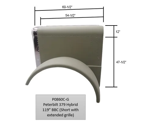 Hood PETERBILT 379 1985-2007 LKQ Plunks Truck Parts And Equipment - Jackson