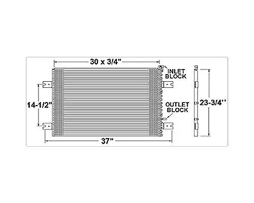 Air Conditioner Condenser PETERBILT 379 LKQ Western Truck Parts