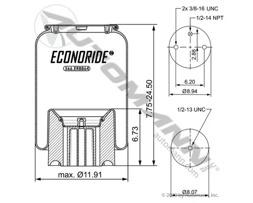 Air Spring Peterbilt 379 Vander Haags Inc Dm