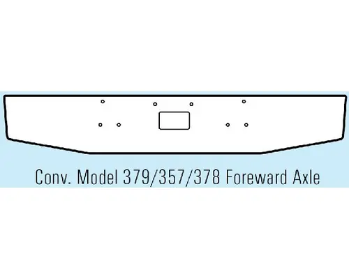 Peterbilt 379 Bumper Assembly, Front