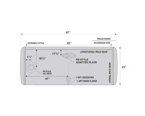 Fuel Tank Peterbilt 379 Holst Truck Parts