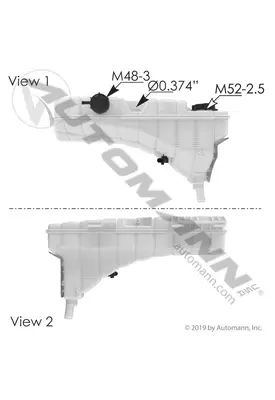 Peterbilt 379 Radiator Overflow Bottle / Surge Tank