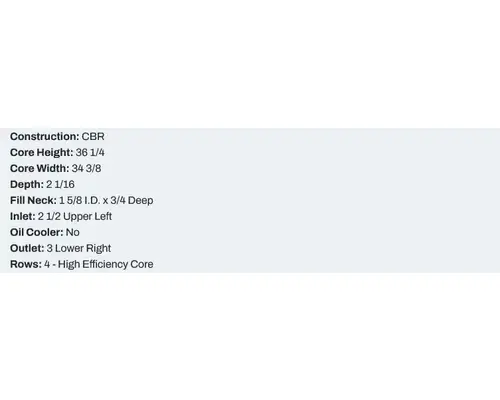 Peterbilt 379 Radiator