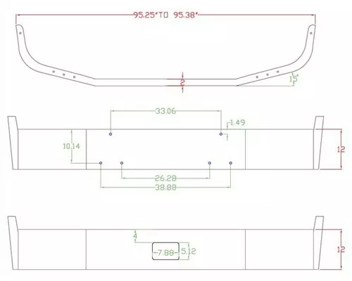 Bumper Assembly, Front PETERBILT 385 1996-2007 LKQ Heavy Truck Maryland