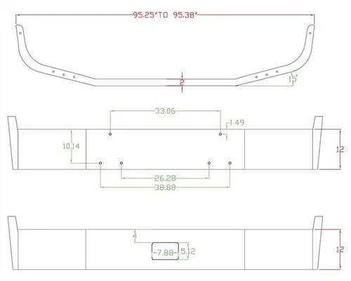 Bumper Assembly, Front PETERBILT 385 1996-2007 LKQ Evans Heavy Truck Parts