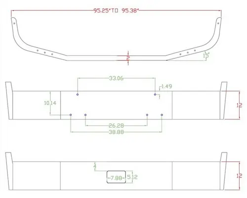 Bumper Assembly, Front PETERBILT 385 1996-2007 LKQ Heavy Truck Maryland