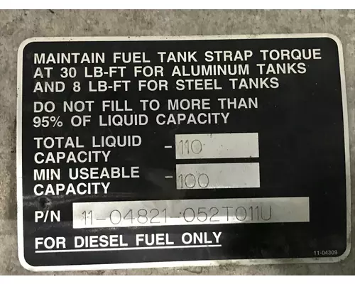 Peterbilt 386 Fuel Tank