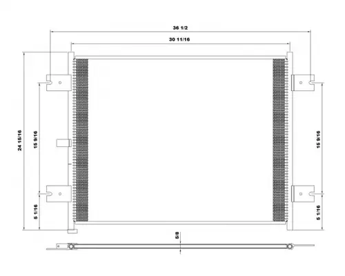 Air Conditioner Condenser PETERBILT 387 Frontier Truck Parts