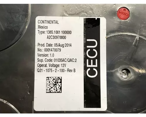 Peterbilt 387 Cab Control Module CECU