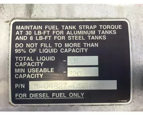Peterbilt 387 Fuel Tank