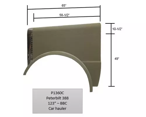 Hood PETERBILT 388 2007-2015 LKQ KC Truck Parts Billings
