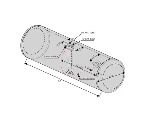 Fuel Tank PETERBILT 389 2006-2024 LKQ Geiger Truck Parts
